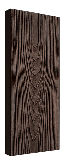 Dark Coffee composite deck board – deep espresso 3D embossed grain