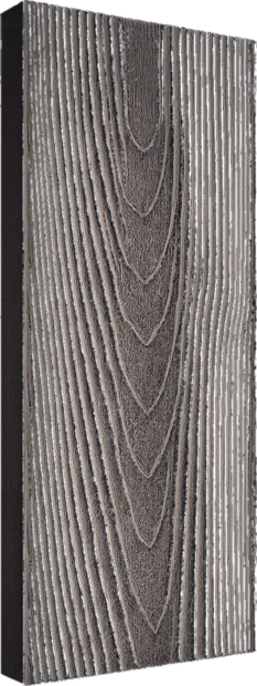 Grey composite deck board – bold charcoal 3D embossed grain
