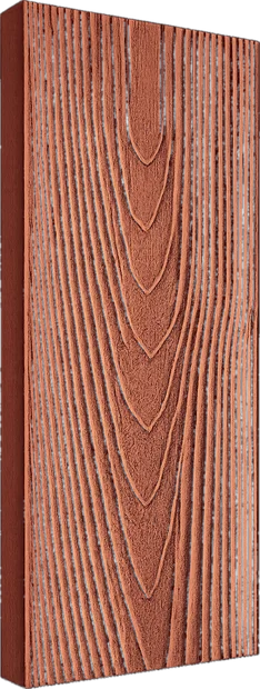 Maple Red composite deck board – rich reddish-mahogany 3D embossed grain